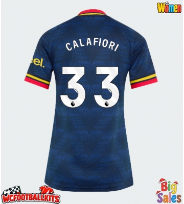 Arsenal Riccardo Calafiori #33 Replica Away Stadium Shirt for Women 2026-27 Short Sleeve